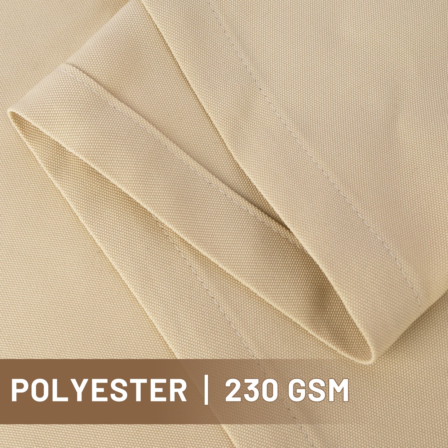 2PCS Outdoor Curtains for Patio, Waterproof Outside Curtains Premium Weatherproof Privacy Curtains for Porch Pergola Deck Backyard, Beige (Blackout),